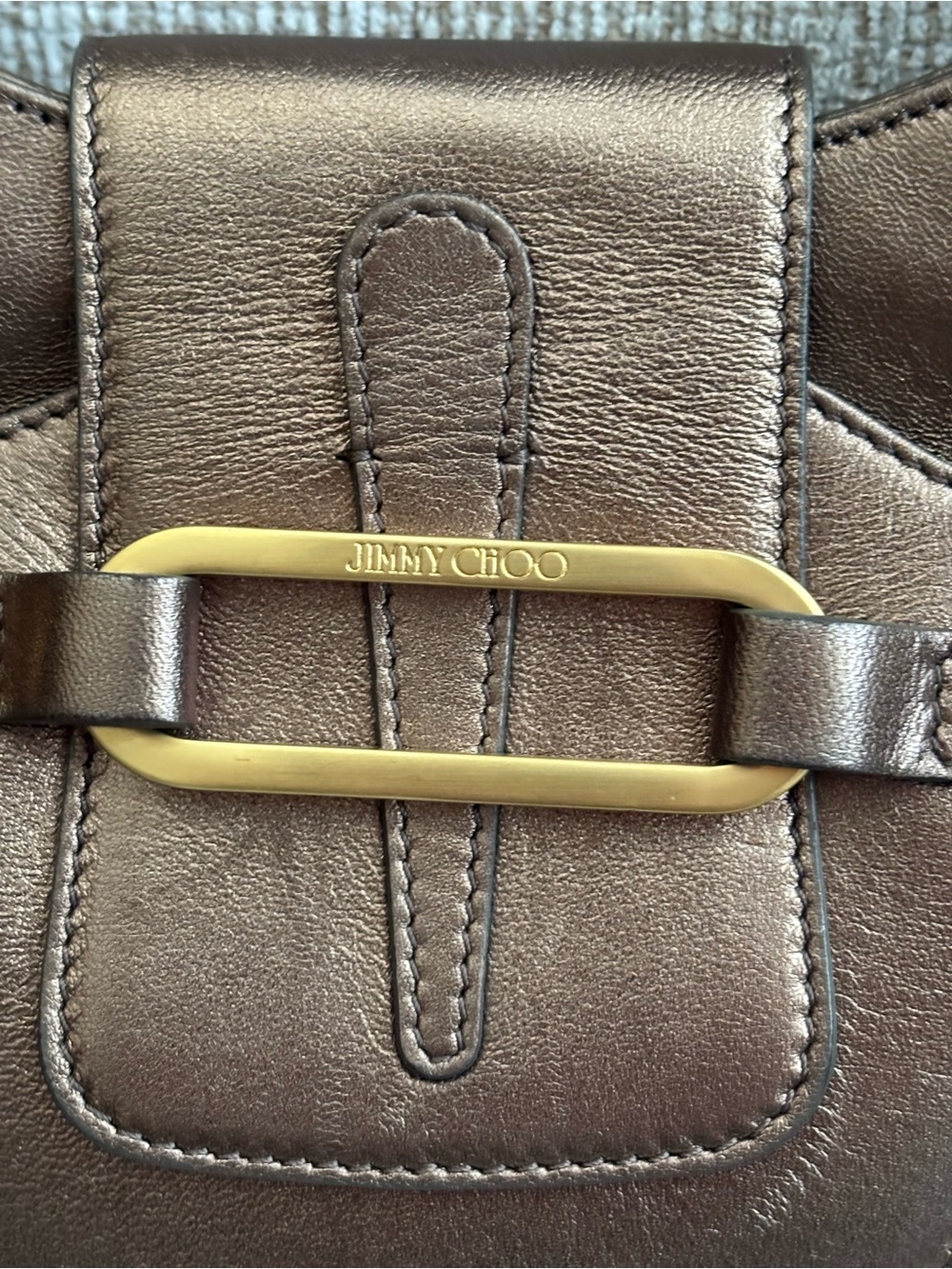Metallic Bronze Jimmy Choo Bag - Picture 2 of 10